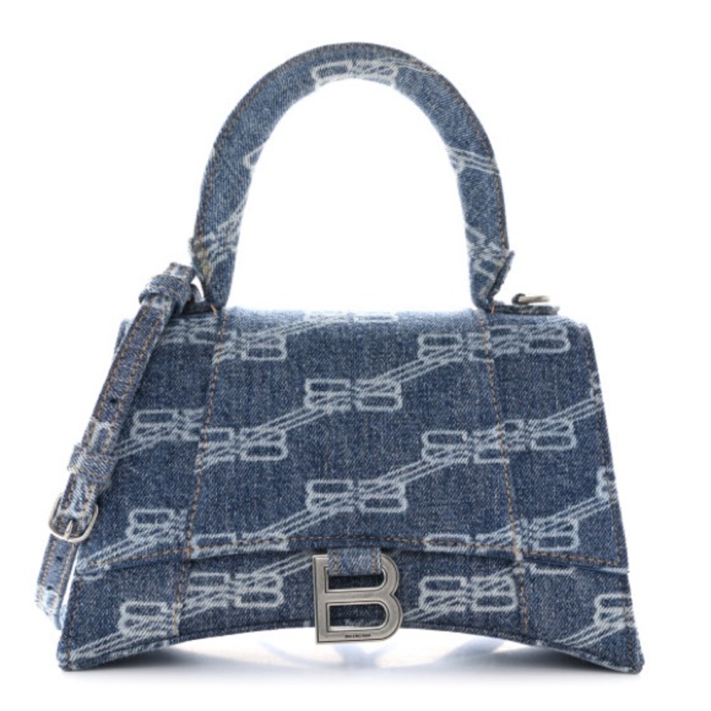 Balenciaga Hourglass Small BB Denim Monogram - Retail $2600